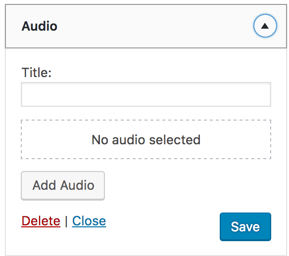 New Audio Widget Included in WordPress 4.8 Update