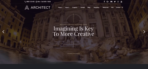 Architect - WordPress Theme Demo for Industrial Businesses