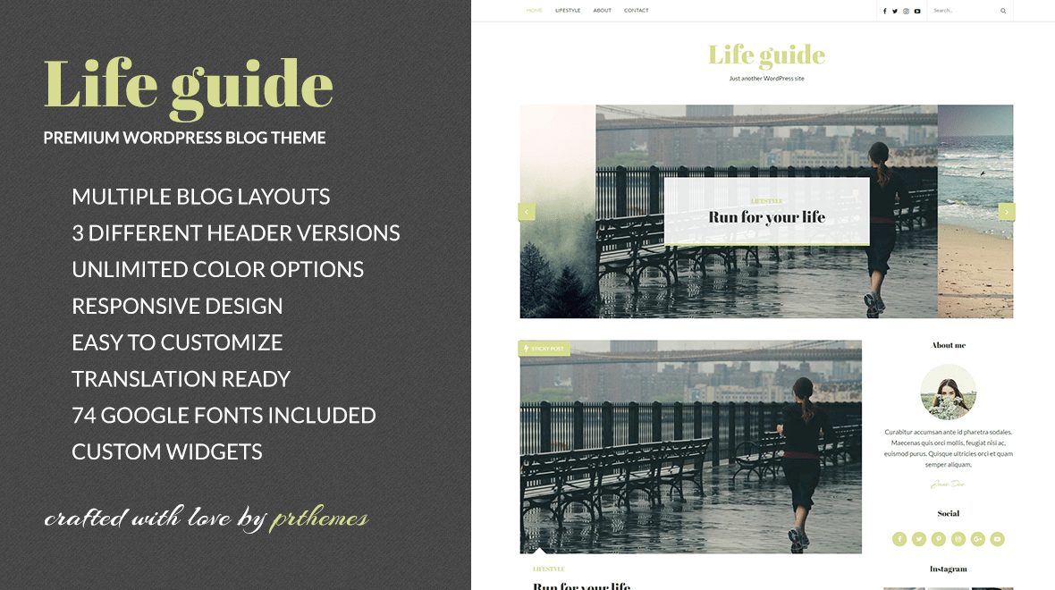 Life guide beginner WordPress theme