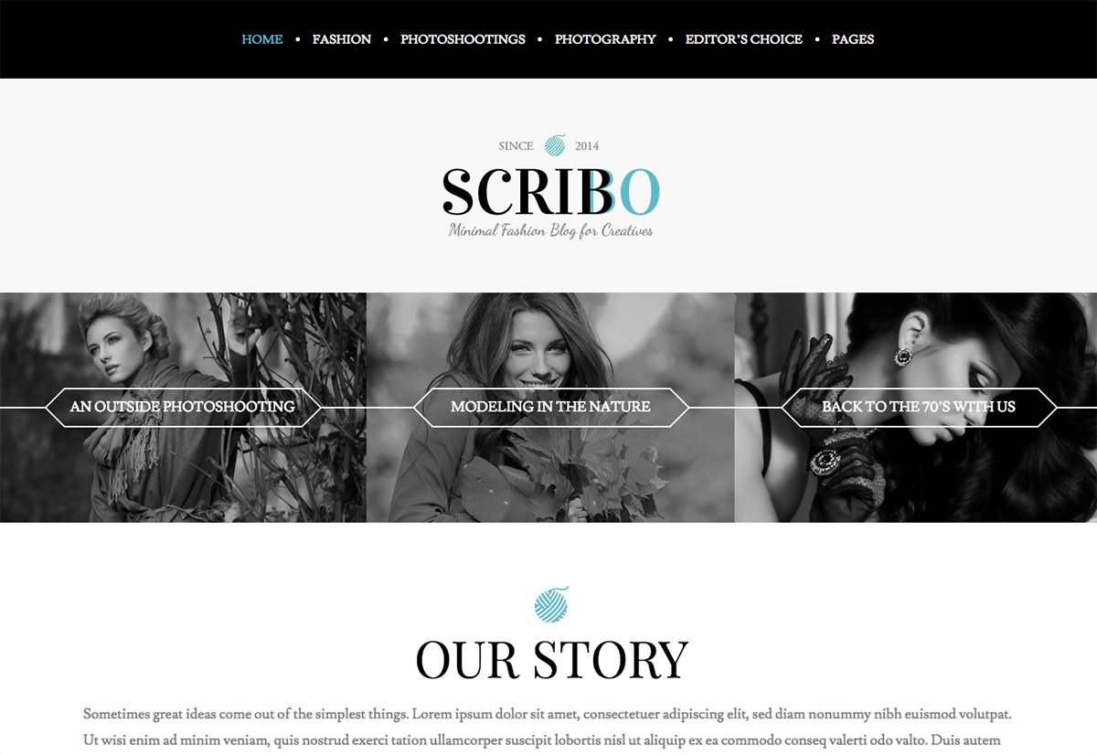 Premium Coding Scribo WordPress Fashion Blog Theme