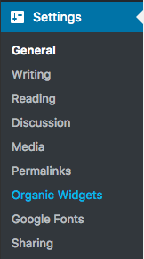 you can also access plugin settings from the settings panel in the wordpress admin dashboard