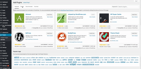 You can sort through featured, recommended, and popular plugins from your WordPress dashboard