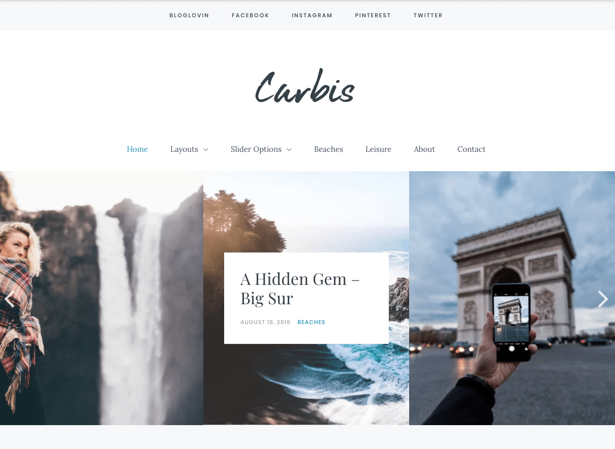 carbis wordpress blog theme